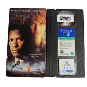 Courage Under Fire VHS Movie 1997 Denzel Washington R War Drama